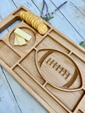 Football Themed Charcuterie Board with Handles – Perfect for Game Day!